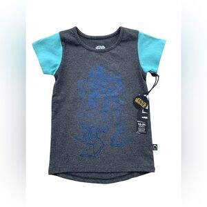 Rags NWT Size 18-24 Months Shiny Star Wars R2-D2 Graphic Short Sleeve Tee Shirt